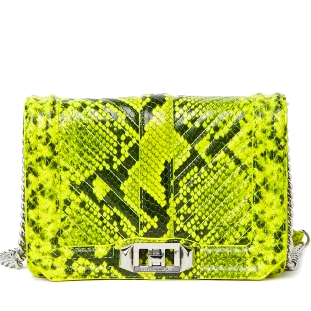Chevron Quilted Snake Print Crossbody Bag by REBECCA MINKOFF NWTs